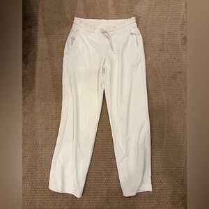 Athleta Cream Elastic Waist Pants